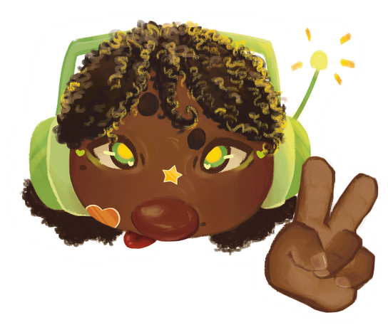 Clown girl sticker design.